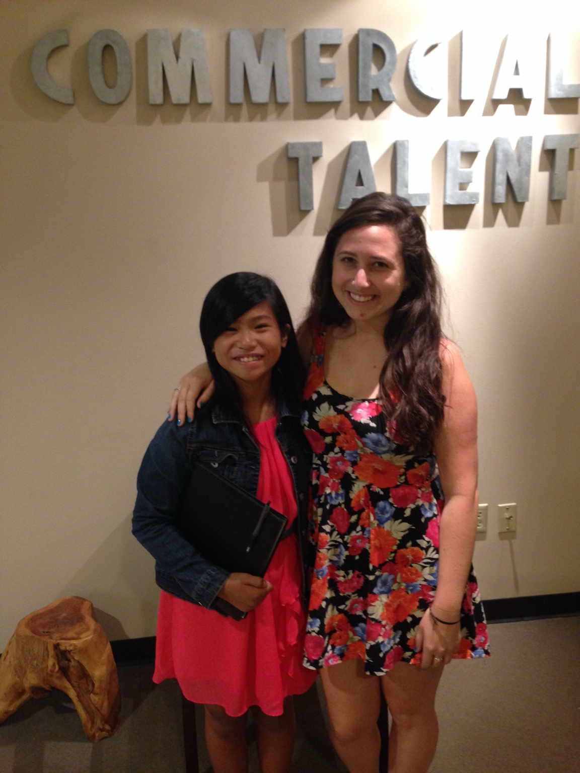 Geordie with their Voice Over Agent at Commercial Talent during the Los Angeles acting season.